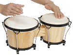 INS-30180 Bongo Drum Set 6" x 7" - KobeUSA