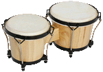 INS-30180 Bongo Drum Set 6" x 7" - KobeUSA