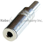 JAC-10100 3.5mm Inline Mono Jack-Metal Handle W/Cable Protector - KobeUSA