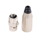 JAC-10125 Silver Adapter XLR 3 Pin Female Plug XLR Audio Microphone Connector Adapter - KobeUSA