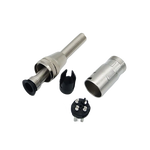 JAC-10127 Silver Adapter XLR 3 Pin Female Plug XLR with Spring Ring - KobeUSA