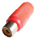 JAC-10231 Audio Jack RCA Red - KobeUSA