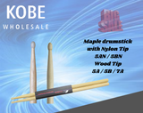 INS-21135 INS-21130 INS-21155 Maple Tip( Wood) Drumstick - KobeUSA