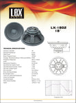 ALT-83305 LX-1802 18" Woofer - KobeUSA