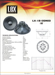 ALT-83220 LX-18100NEO 18" Neodymium Woofer - KobeUSA