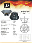 ALT-83355 LX-18650PA 18" Woofer - KobeUSA