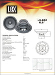 ALT-83315 LX-650 6.5" Woofer - KobeUSA