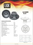 ALT-83315 LX-650 6.5" Woofer - KobeUSA