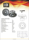 ALT-83310 LX-800 8" Woofer - KobeUSA