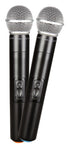 MIC-20100 UHF Dual Wireless Microphone system - KobeUSA