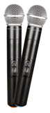 MIC-20100 UHF Dual Wireless Microphone system - KobeUSA