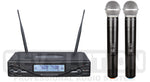 MIC-20100 UHF Dual Wireless Microphone system - REVOLUTIONPRO