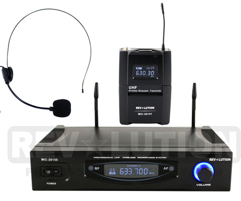 MIC-20151 UHF Wireless Microphone system - REVOLUTIONPRO