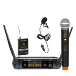 MIC-22105 UHF Wireless Microphone with 1 handheld and 1 Lavalier - KobeUSA