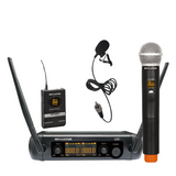 MIC-22105 UHF Wireless Microphone with 1 handheld and 1 Lavalier - KobeUSA