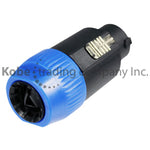 PLU-10290 Speakon Plug 8 Poles with Cable Protector - KobeUSA