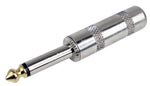 PLU-20135 Jumbo 1/4" (6.35mm) Mono Male with golden tip