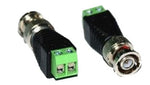 SEC-11450 Coax Cat5/Cat6 To Camera CCTV BNC Video Balun Coaxial Connector Screw - KobeUSA