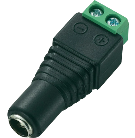 SEC-11500 Female  2.1x5.5MM DC Power Plug Adapter Connector for CCTV - KobeUSA