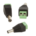 SEC-11550 Male  2.1x5.5MM DC Power Plug Adapter Connector for CCTV - KobeUSA