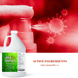 SLD-12100 Hand Sanitizer Antimicrobial 80% Alcohol - MEETS CDC / WHO GUIDELINES - 1 GALLON - KobeUSA