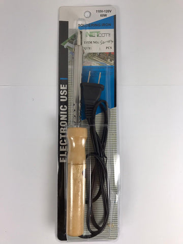 SOL-10274 Large Power Soldering Iron Wood Handle 110-130V/60W - KobeUSA