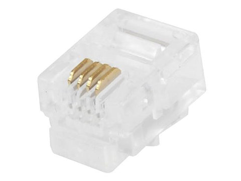 TEL-10230 Modular Plug 6P4C (50 UNITS) - KobeUSA