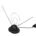 VAR-13115 Rabbit Ear TV Antenna UHF-VHF with Coaxial Cable - KobeUSA