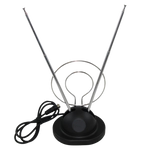 VAR-13115 Rabbit Ear TV Antenna UHF-VHF with Coaxial Cable - KobeUSA