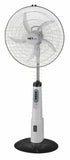 VAR-16105 18”RECHARGEABLE BATTERY OSCILLATING PEDESTAL ADJUSTABLE FAN STAND - KobeUSA