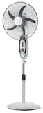VAR-16210 16” RECHARGEABLE BATTERY OSCILLATING PEDESTAL ADJUSTABLE FAN STAND - KobeUSA