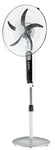 Kit 16" Oscillating Fan, Rechargeable, 5 Speed, LED. 16" AC/DC with solar panel combo - KobeUSA