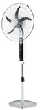 Kit 16" Oscillating Fan, Rechargeable, 5 Speed, LED. 16" AC/DC with solar panel combo - KobeUSA