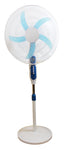 VAR-16800 16” RECHARGEABLE STAND FAN with Soalr PAnel