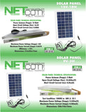 Kit 16" Oscillating Fan, Rechargeable, 5 Speed, LED. 16" AC/DC with solar panel combo - KobeUSA