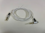 EXT-11250 Audio Cable 3.5mm to 3.5mm TRRS White 120° TPE 1.2mt - KobeUSA