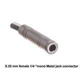 JAC-10165 1/4” Inline Metal Jack - KobeUSA