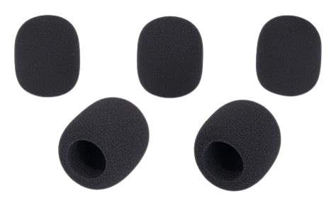 MIC-10200 10201 Pack of Black or 5 Colors Microphone Wind Screen of Foam - KobeUSA