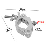 STD-10211 Aluminium Truss O-Clamp Pro Medium Duty Load 440.92lb 200kg 50mm - KobeUSA