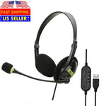 CMP-15101 USB  Headset Headphones with Microphone and Volume Control - KobeUSA